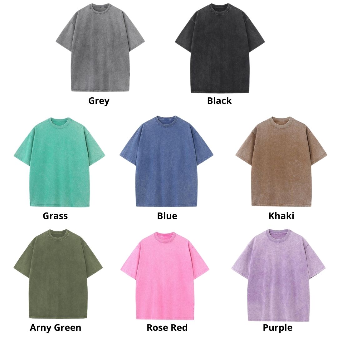 Mineral Wash T Shirt Color - Attack On Titan AU Store
