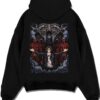 AOTARM A.black hoodie flat back design - Attack On Titan AU Store