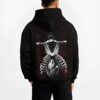 AOTBNS B.black hoodie male back view - Attack On Titan AU Store