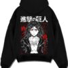 AOTEREN A.black hoodie flat back design - Attack On Titan AU Store