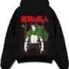 AOTLEVI A.black hoodie flat back design - Attack On Titan AU Store
