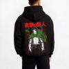 AOTLEVI B.black hoodie male back view - Attack On Titan AU Store