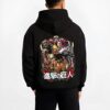 AOTTITN B.black hoodie male back view - Attack On Titan AU Store