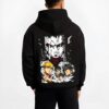 AOTV6 B.black hoodie male back view - Attack On Titan AU Store