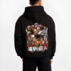 AOTV8 B.black hoodie male back view - Attack On Titan AU Store