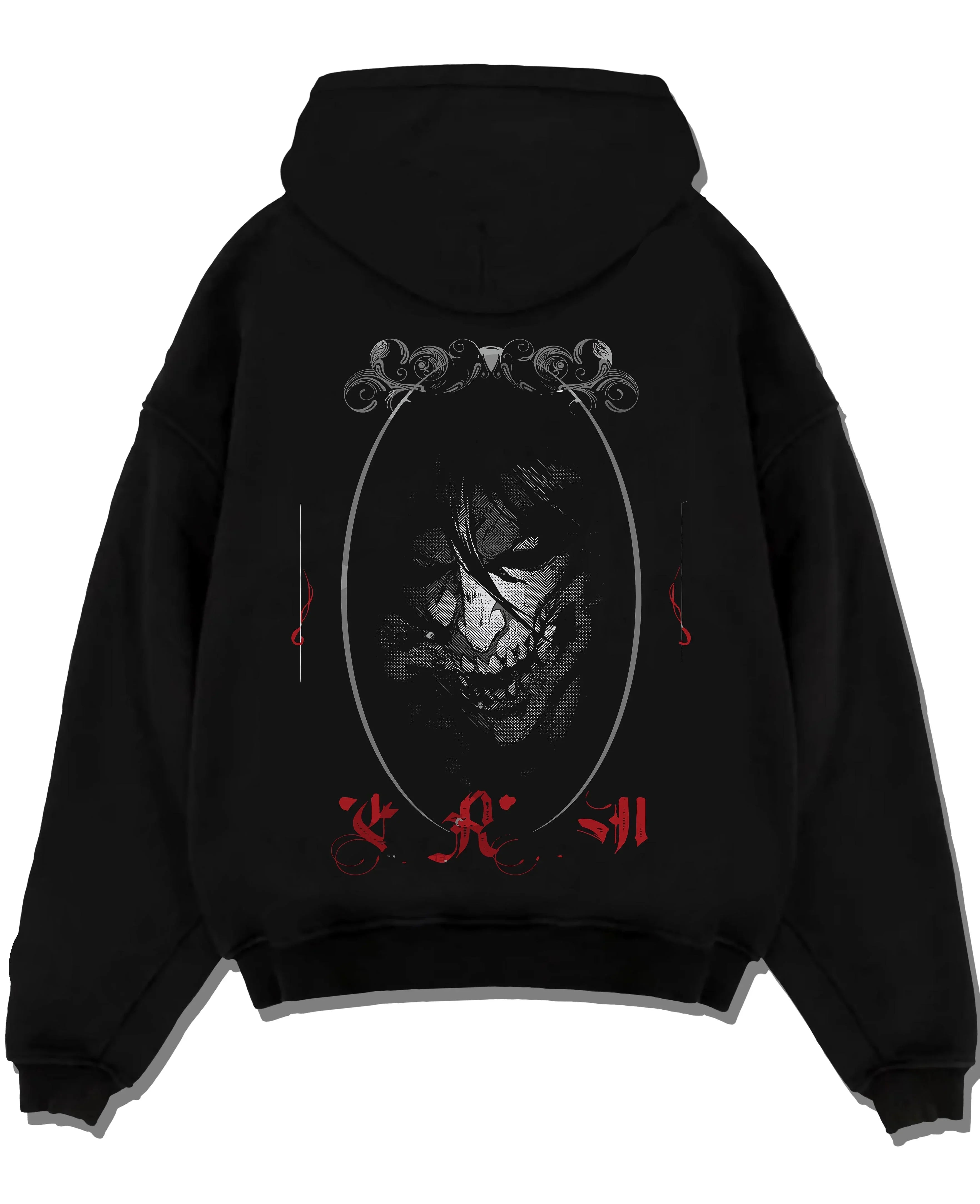 EREN4VL_A.black-hoodie-flat-back-design EREN4VL A.black hoodie flat back design - Attack On Titan AU Store
