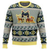 Eren Yeager and Levi Ackerman AOT Ugly Christmas Sweater FRONT mockup - Attack On Titan AU Store