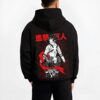 MIKPOR B.black hoodie male back view - Attack On Titan AU Store