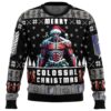 Merry Colossal Christmas AOT Ugly Christmas Sweater FRONT mockup - Attack On Titan AU Store