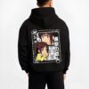 POTATO B.black hoodie male back view - Attack On Titan AU Store
