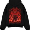 ZKBEAST A.black hoodie flat back design - Attack On Titan AU Store