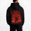 ZKBEAST B.black hoodie male back view - Attack On Titan AU Store