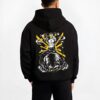 ZKSHIFT B.black hoodie male back view - Attack On Titan AU Store